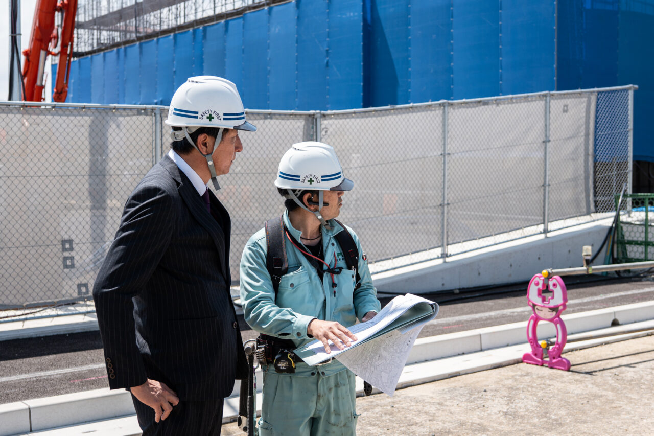 松原組の施工現場の様子